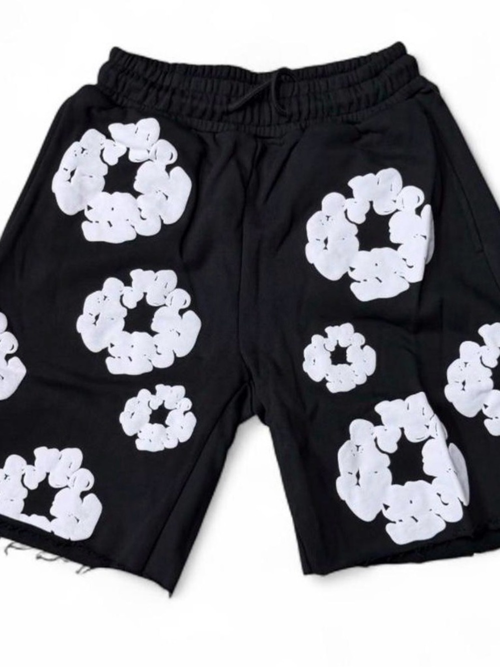 Denim Tears Black and White Shorts